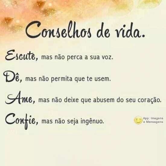 Conselhos da vida