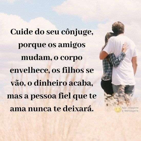 Cuide do seu cônjuge