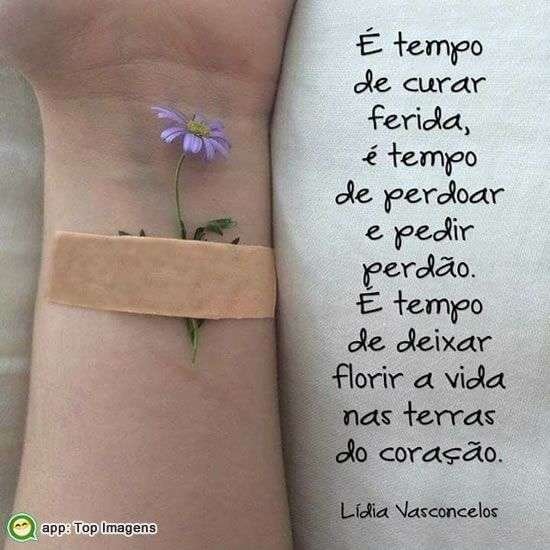 É tempo de curar