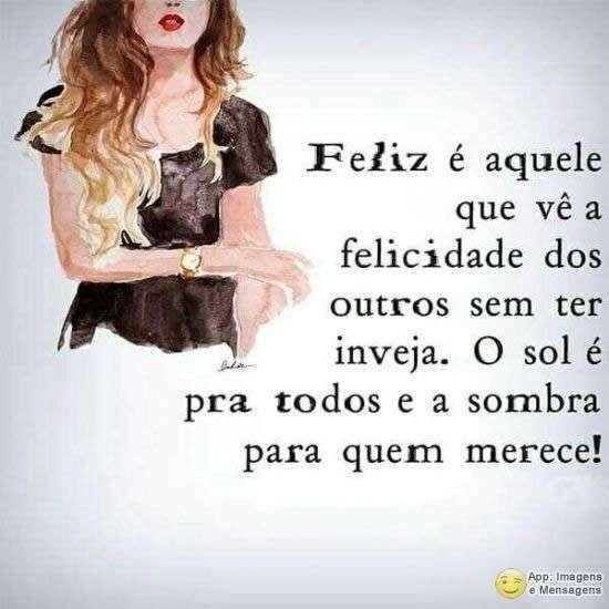 Felicidade sem inveja