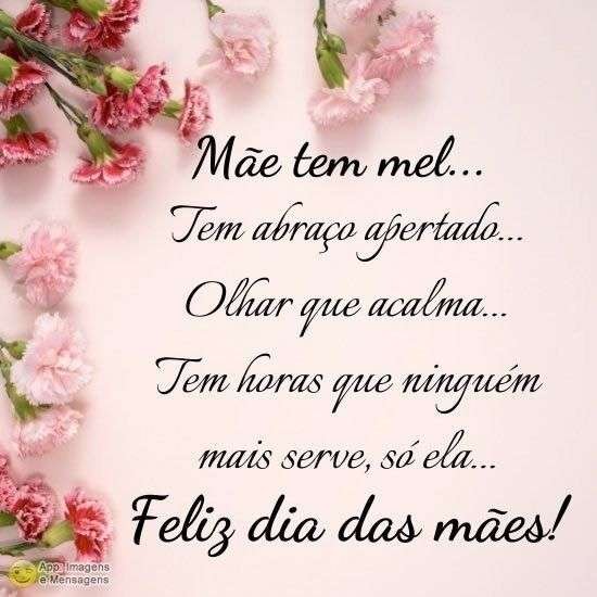 Feliz dia das mães