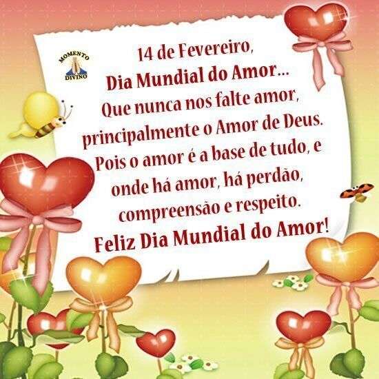 Feliz Dia Mundial do Amor