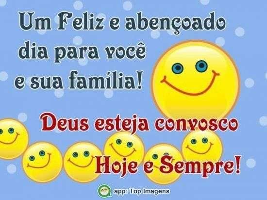 Feliz e abençoado dia