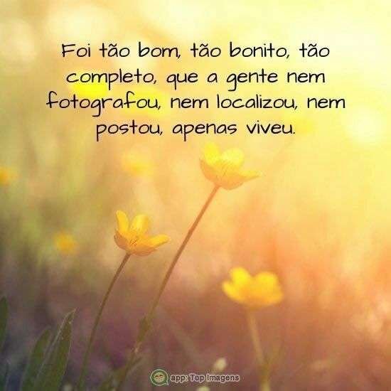 Foi tão bonito