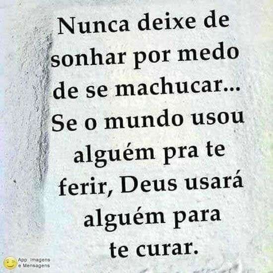 Nunca deixe de sonhar