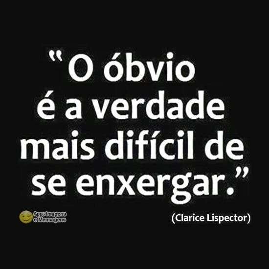 O óbvio é a verdade
