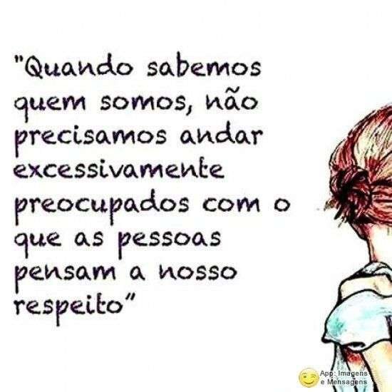 O que as pessoas pensam