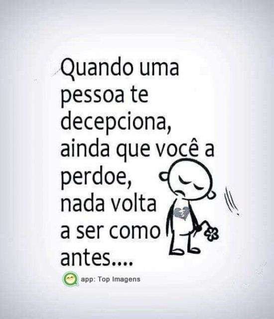 Quando alguém te decepciona
