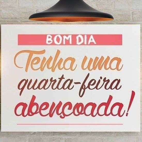 Quarta-feira abençoada