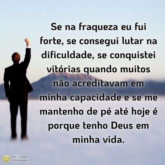 Tenho Deus em minha vida