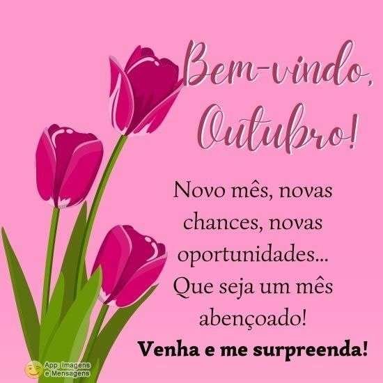 Bem-vindo outubro