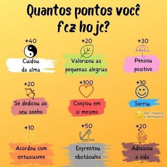Pontos de hoje