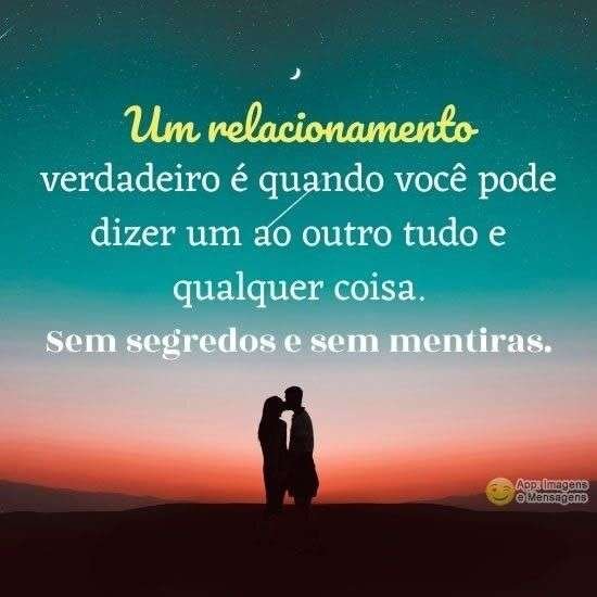 Sem segredos e sem mentiras