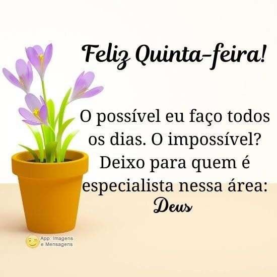 Feliz Quinta-feira