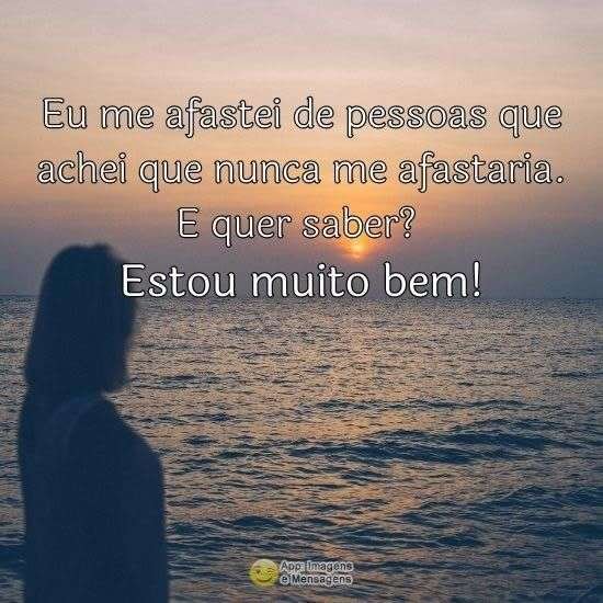 Me afastei de pessoas