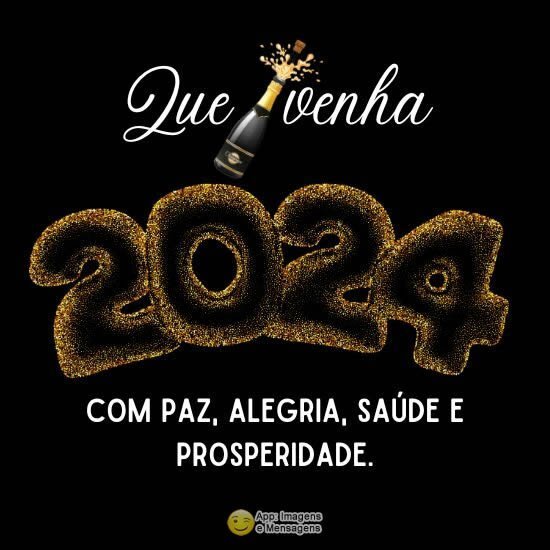 Que venha o ano novo