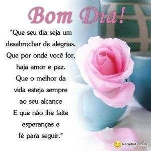 Bom dia com alegria