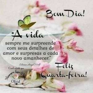 Bom dia e Feliz quarta-feira