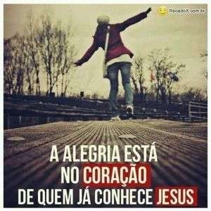 A alegria está em Jesus