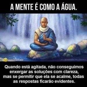 A mente é como a água