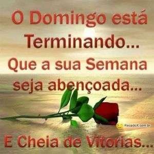 Domingo está terminando