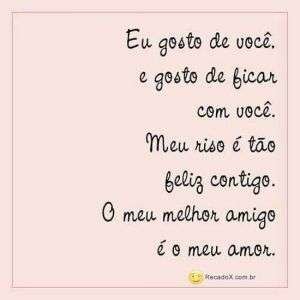 Eu gosto de você