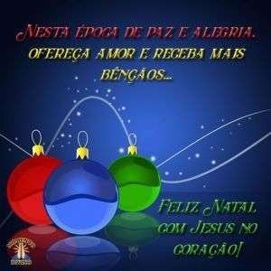 Feliz Natal com Jesus no coração