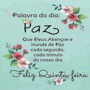 Feliz quinta-feira