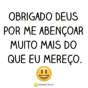 Obrigado Deus