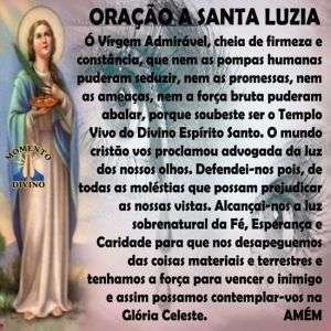 Oração a Santa Luzia