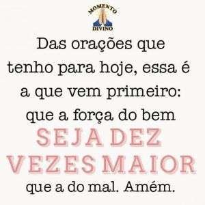 Oração de hoje