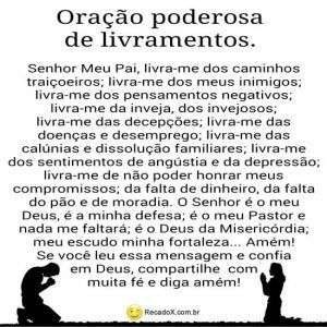 Oração poderosa de livramentos
