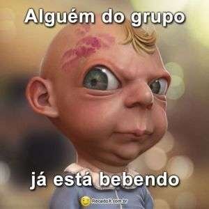 Alguém está bebendo