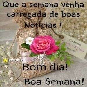 Boa semana e Bom dia