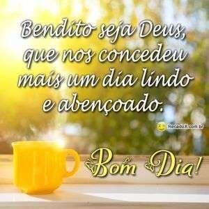 Bom dia abençoado