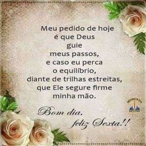 Bom dia, feliz Sexta