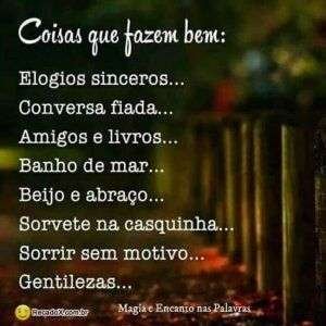 Coisas que fazem bem