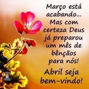 Março acabando