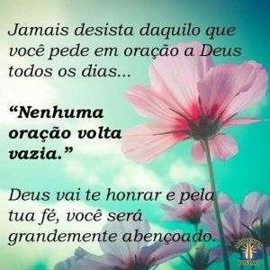 Nenhuma oração volta vazia