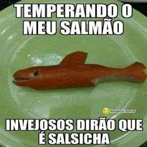 Temperando meu salmão