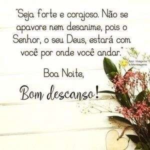 Boa noite e bom descanso
