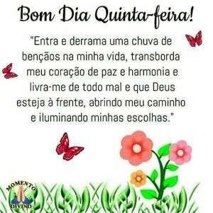 Bom dia quinta-feira