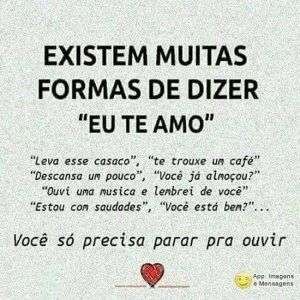 Formas de dizer eu te amo