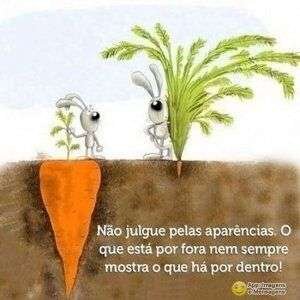 Não julgue pela aparência