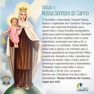 Oração a Nossa Senhora do Carmo