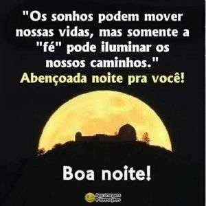 Boa noite abençoada