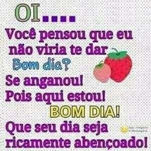 Bom dia abençoado