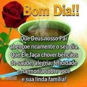 Bom dia ricamente abençoado