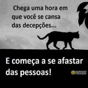 Cansado das decepções