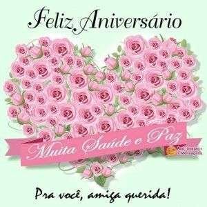 Feliz aniversário amiga